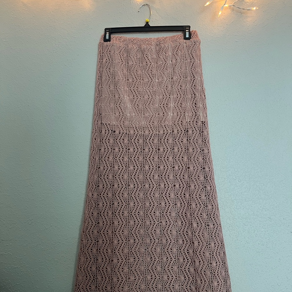KIRRA Crochet Overlay Skirt